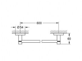 TOALLERO LAVABO 60cm ESSENTIALS GROHE